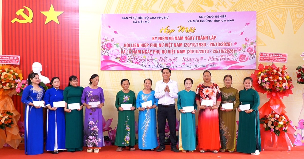 Đất Mũi và Sở Nông nghiệp và Môi trường tỉnh tổ chức nhiều hoạt kỹ niệm Ngày phụ nữ Việt Nam