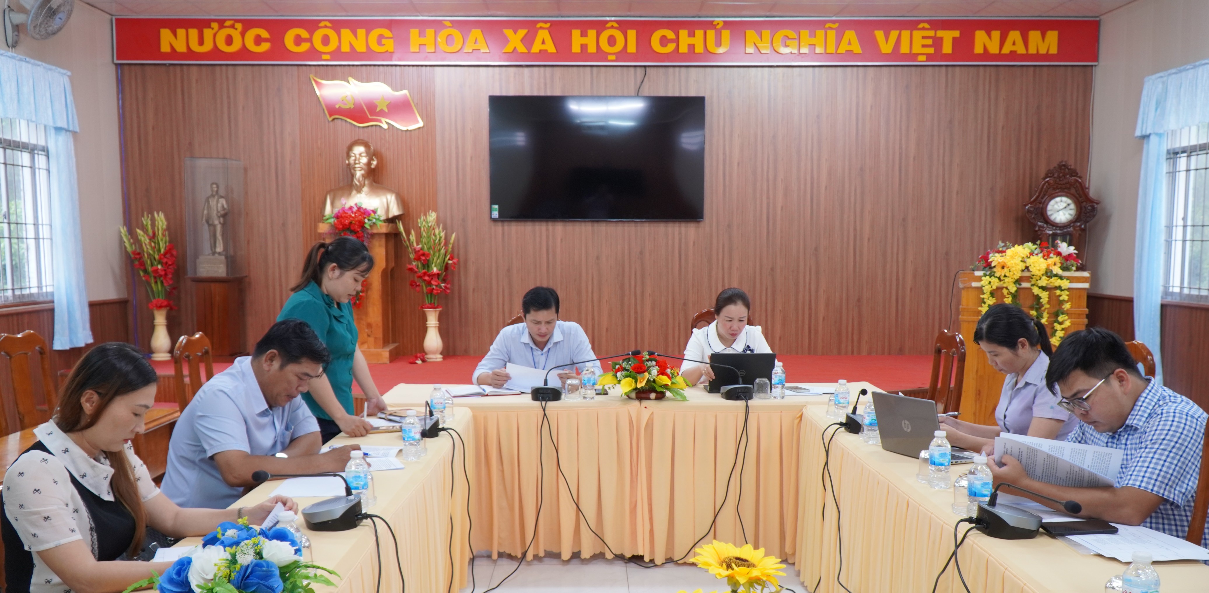 Ban Văn Hóa - Xã Hội HĐND xã giám sát việc thực hiện chính sách an sinh xã hội