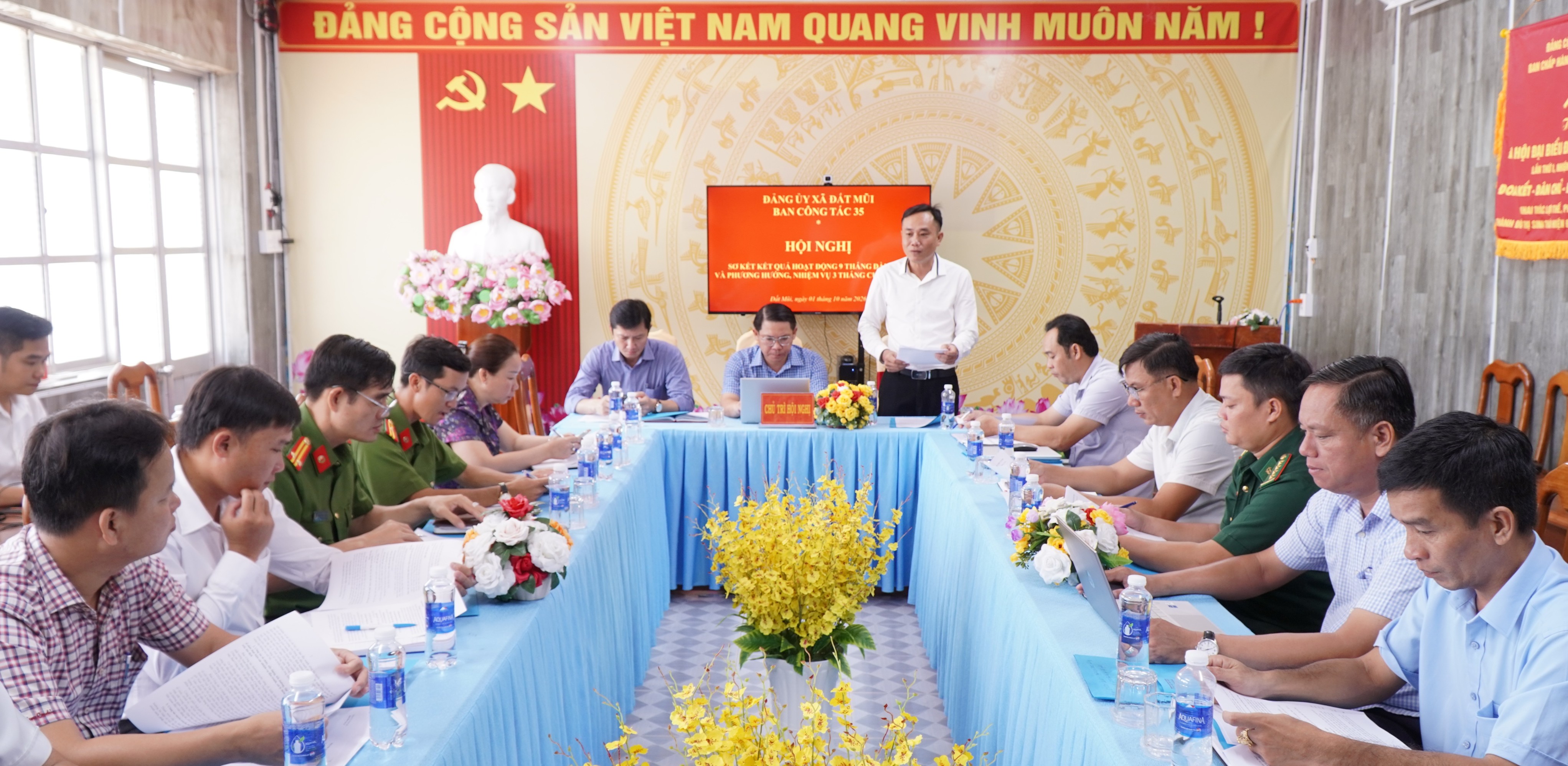 Ban Công tác 35 xã Đất Mũi sơ kết hoạt động 9 tháng năm 2026