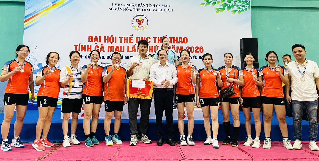 Kết thúc Đại hội Thể dục Thể thao tỉnh Cà Mau Cụm số 1 giành vị trí nhất toàn đoàn