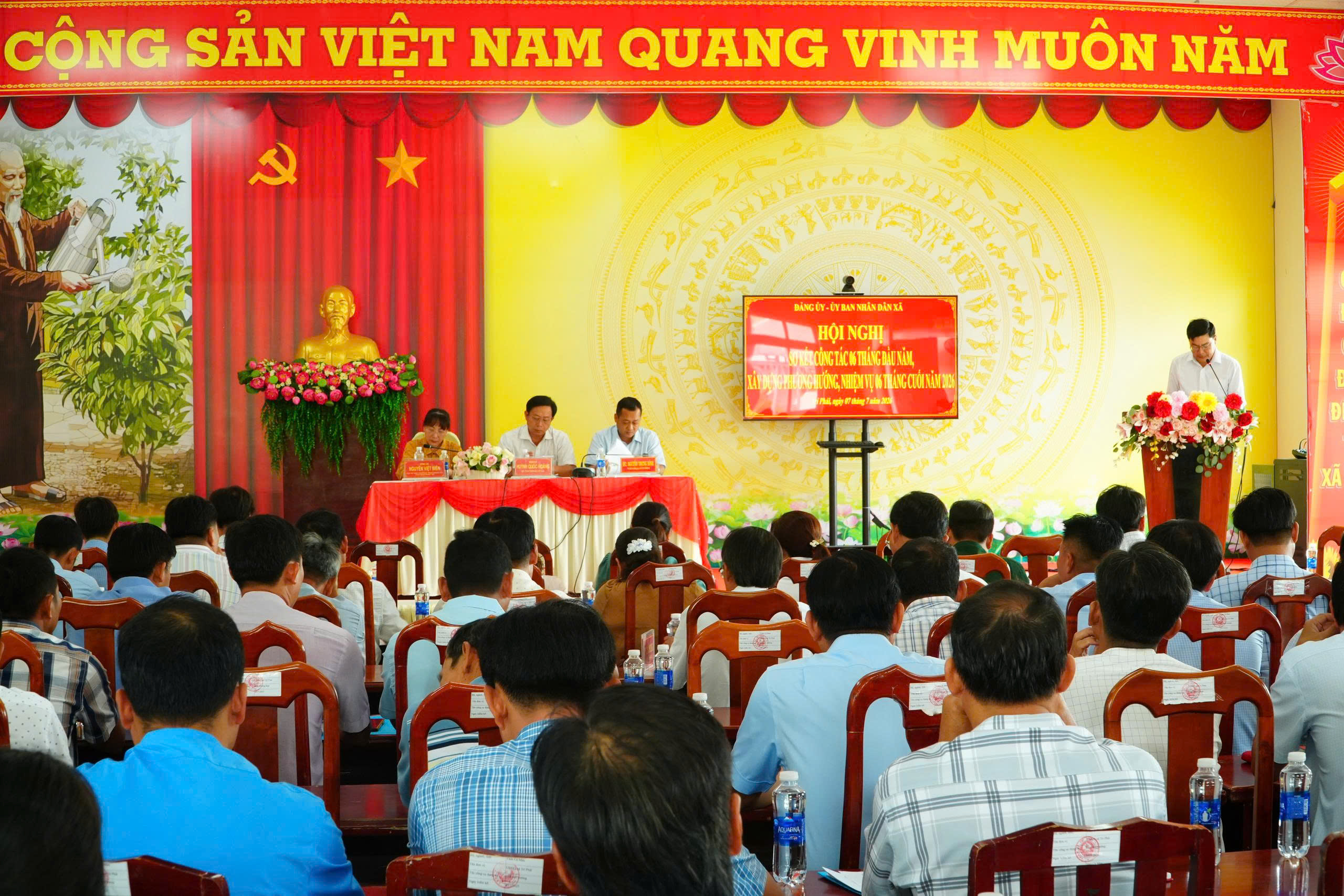 ĐẢNG ỦY XÃ TRÍ PHẢI SƠ KẾT CÔNG TÁC 6 THÁNG ĐẦU NĂM, TRIỂN KHAI NHIỆM VỤ 6 THÁNG CUỐI NĂM 2026