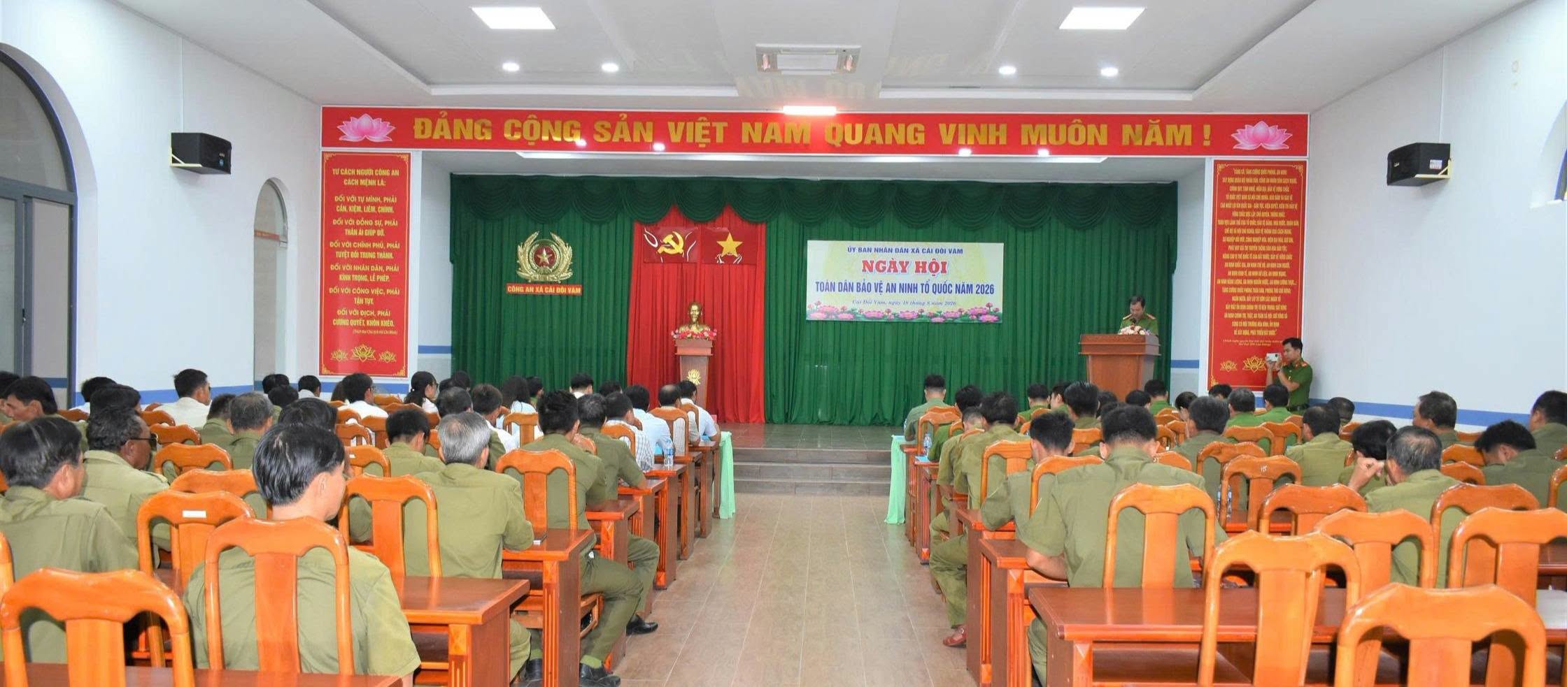 Xã Cái Đôi Vàm tổ chức Ngày hội Toàn dân bảo vệ an ninh Tổ quốc năm 2026