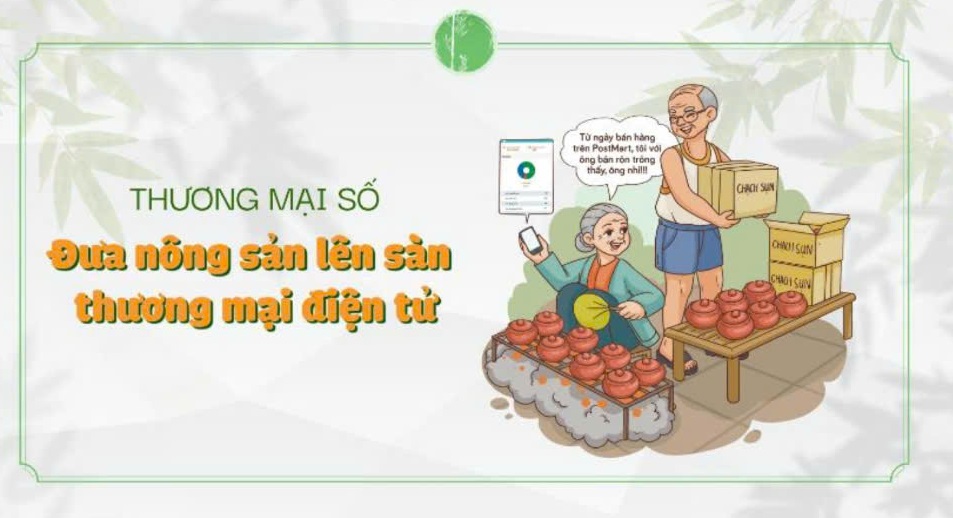 Thương mại số: Đưa nông sản lên sàn thương mại điện tử