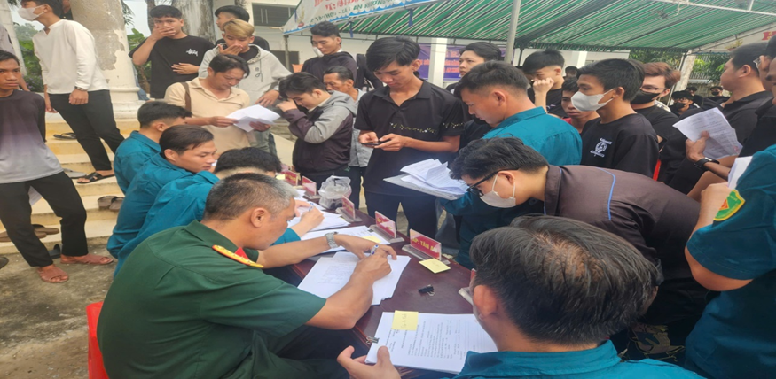 XÃ TẠ AN KHƯƠNG TỔ CHỨC SƠ TUYỂN SỨC KHỎE NGHĨA VỤ QUÂN SỰ CHO THANH NIÊN TRONG ĐỘ TUỔI NHẬP NGŨ