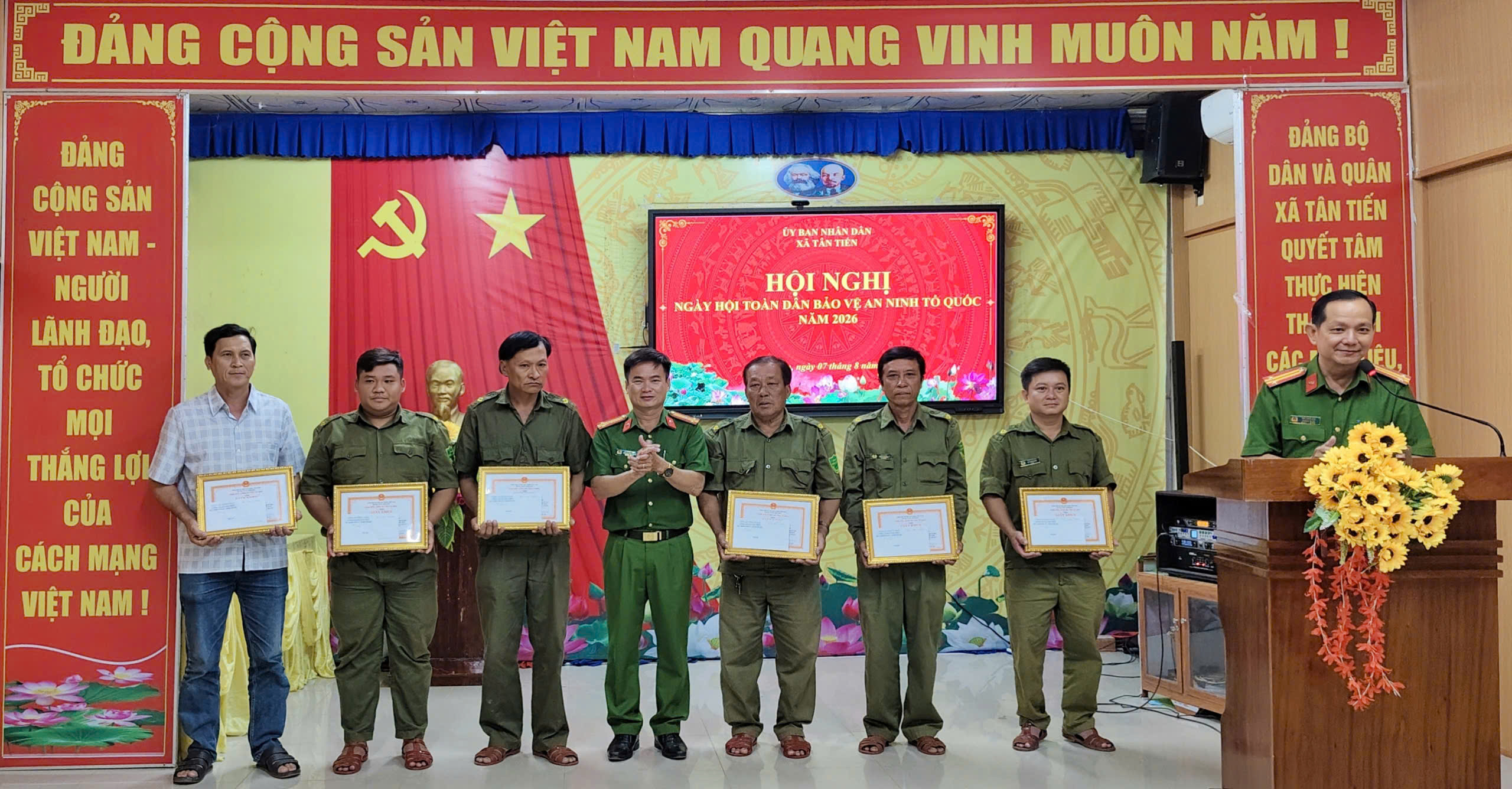 XÃ TÂN TIẾN TỔ CHỨC NGÀY HỘI TOÀN DÂN BẢO VỆ AN NINH TỔ QUỐC NĂM 2026