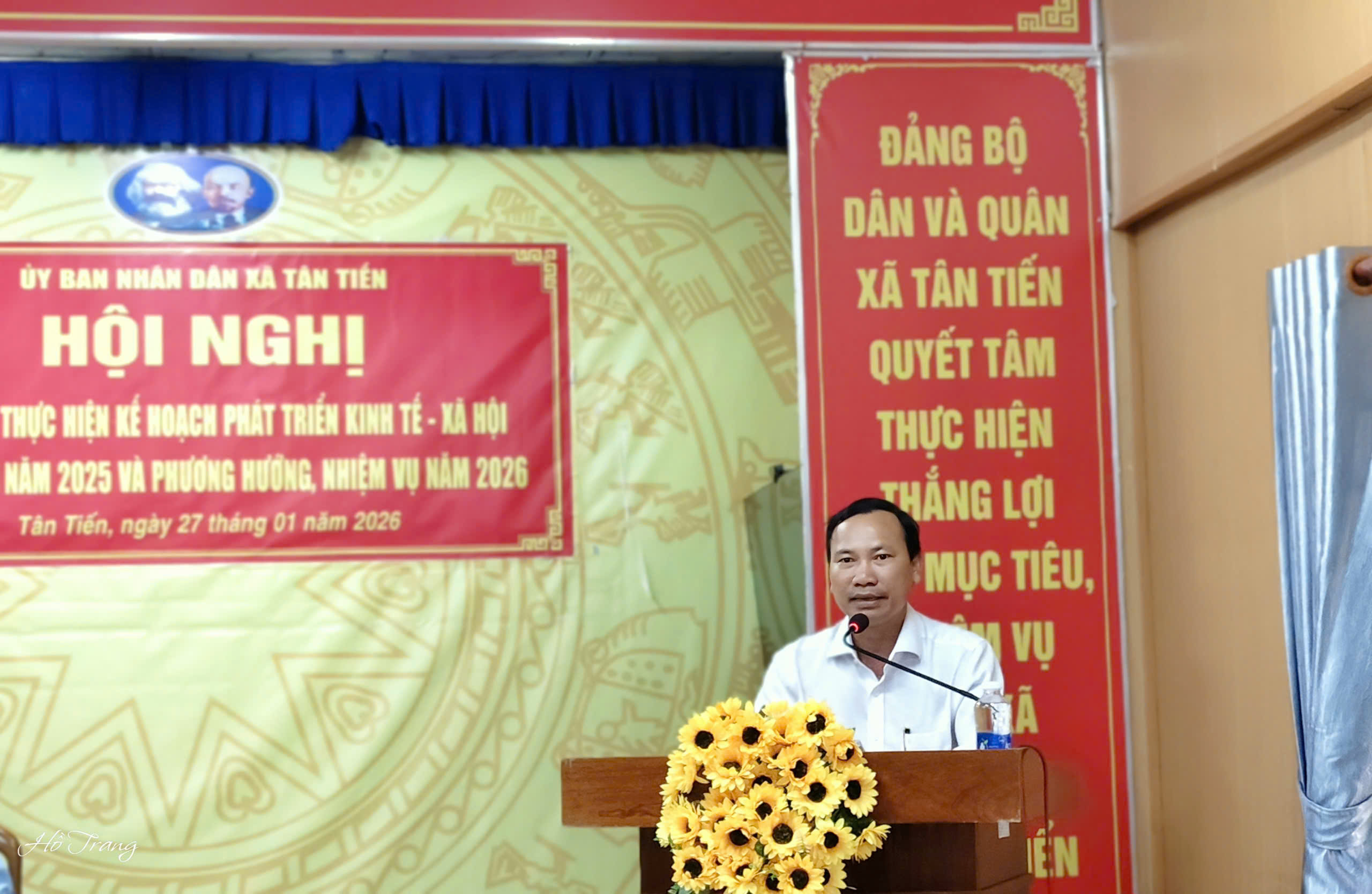XÃ TÂN TIẾN TỔ CHỨC HỘI NGHỊ TỔNG KẾT NĂM 2025 VÀ TRIỂN KHAI PHƯƠNG HƯỚNG, NHIỆM VỤ NĂM 2026