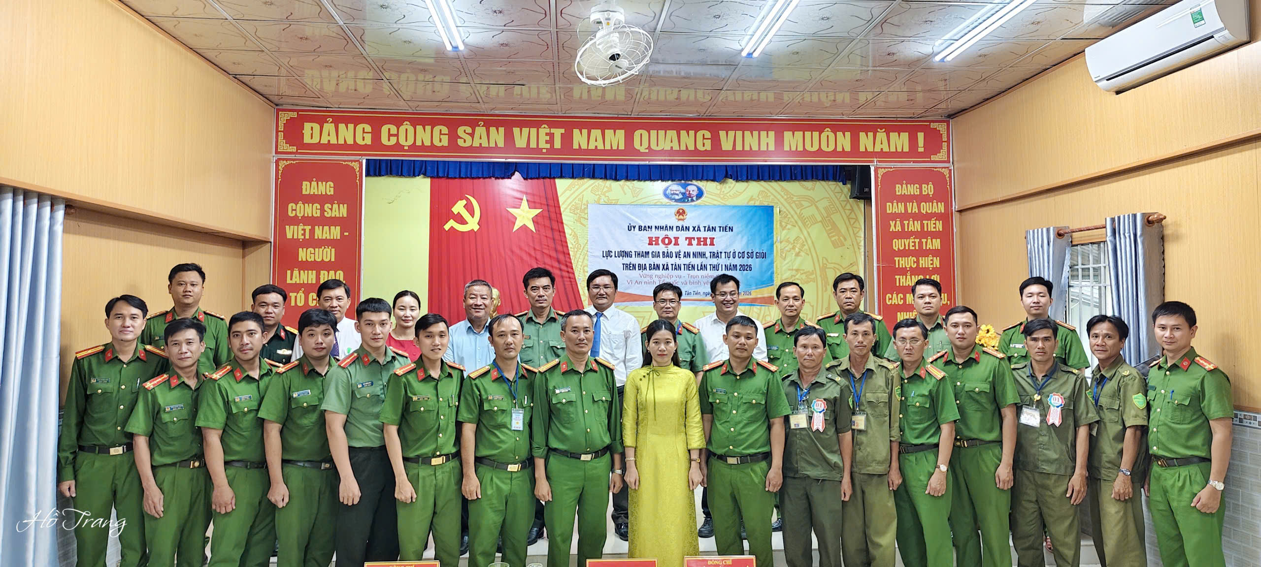 XÃ TÂN TIẾN TỔ CHỨC THÀNH CÔNG HỘI THI “LỰC LƯỢNG THAM GIA BẢO VỆ AN NINH, TRẬT TỰ Ở CƠ SỞ GIỎI LẦN THỨ I NĂM 2026”