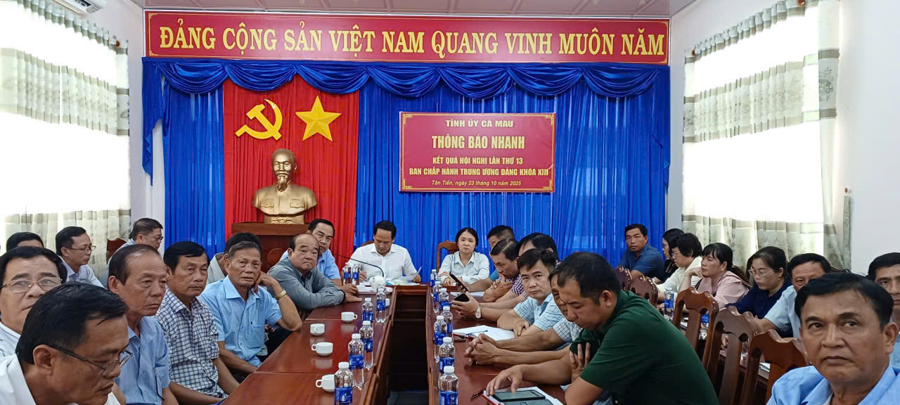 Thông báo kết quả Hội nghị Trung ương 13, khóa XIII