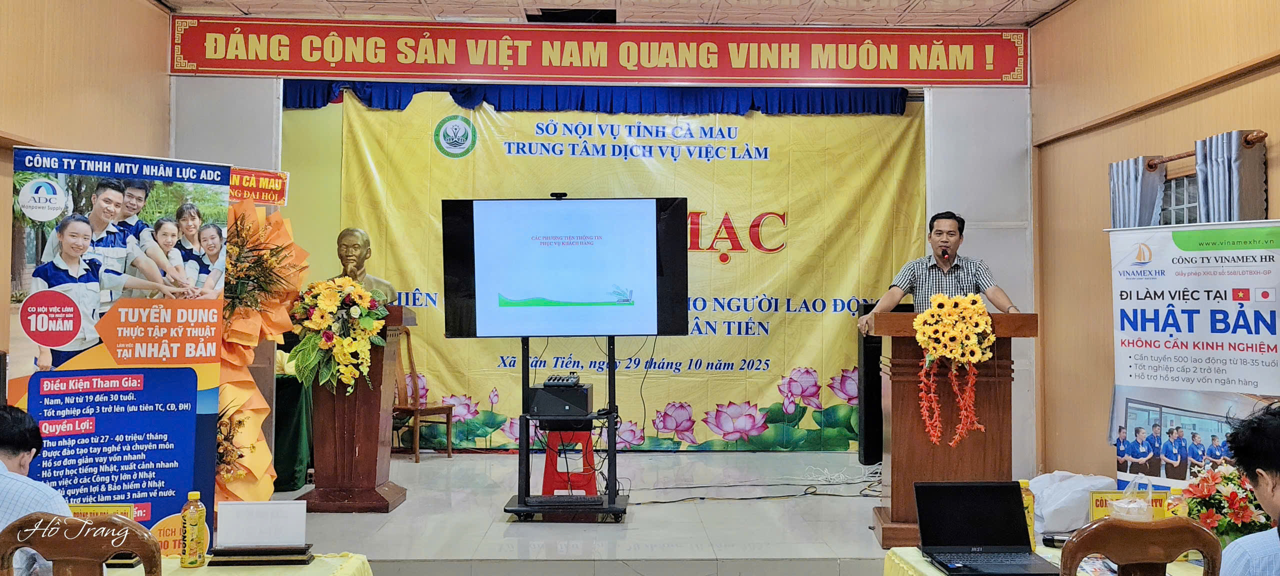 Tổ chức Phiên giao dịch việc làm tại xã Tân Tiến