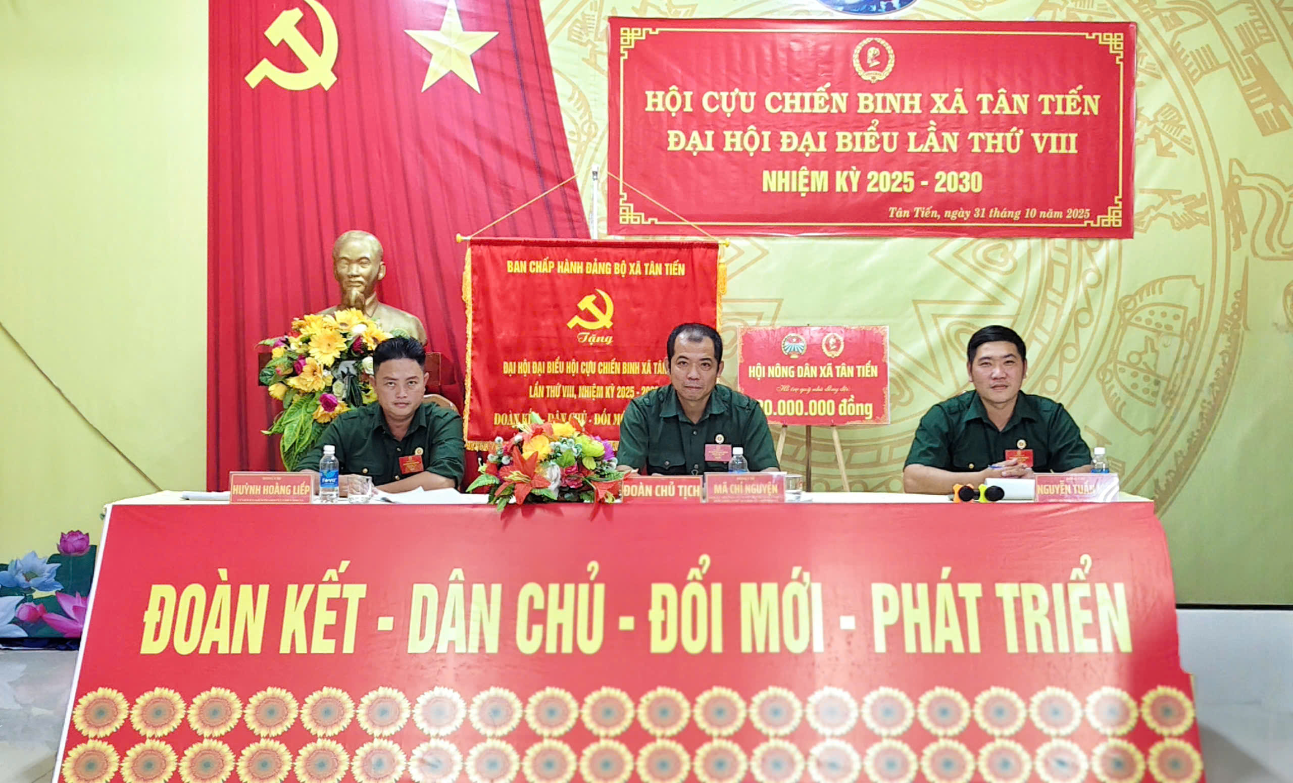 Hội Cựu chiến binh xã Tân Tiến tổ chức Đại hội Đại biểu lần thứ VIII, nhiệm kỳ 2025 – 2030