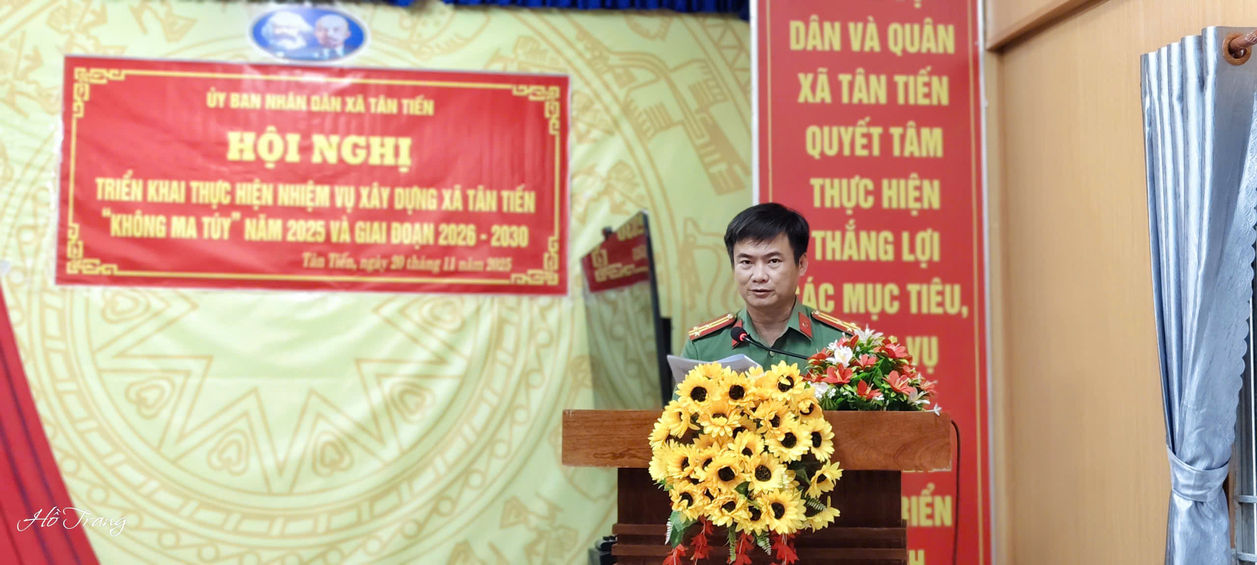 Xã Tân Tiến tổ chức Hội nghị triển khai Nghị quyết về xây dựng xã Tân Tiến “không ma túy”