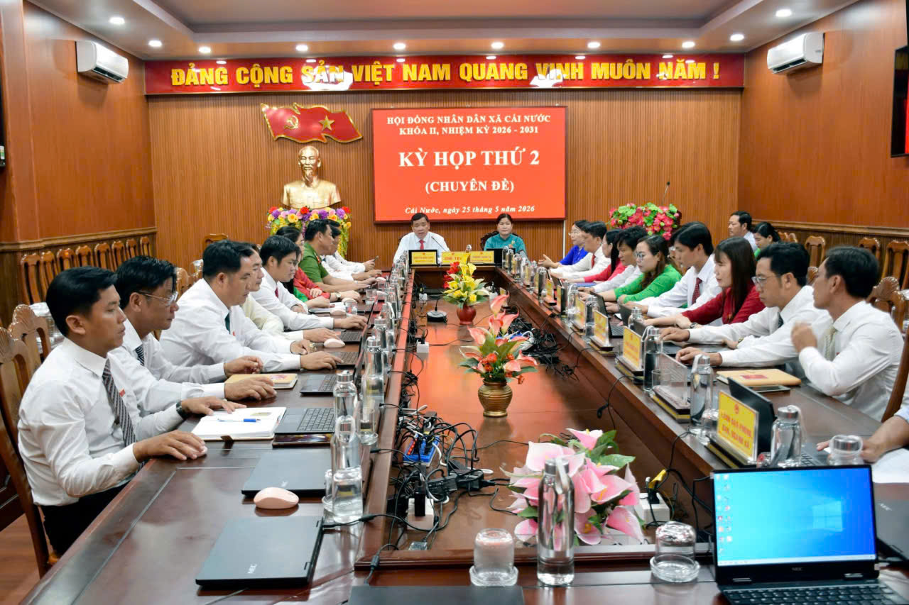 Thường trực HĐND xã Cái Nước khóa II, nhiệm kỳ 2026 – 2031 tổ chức Kỳ họp thứ 2 (chuyên đề)