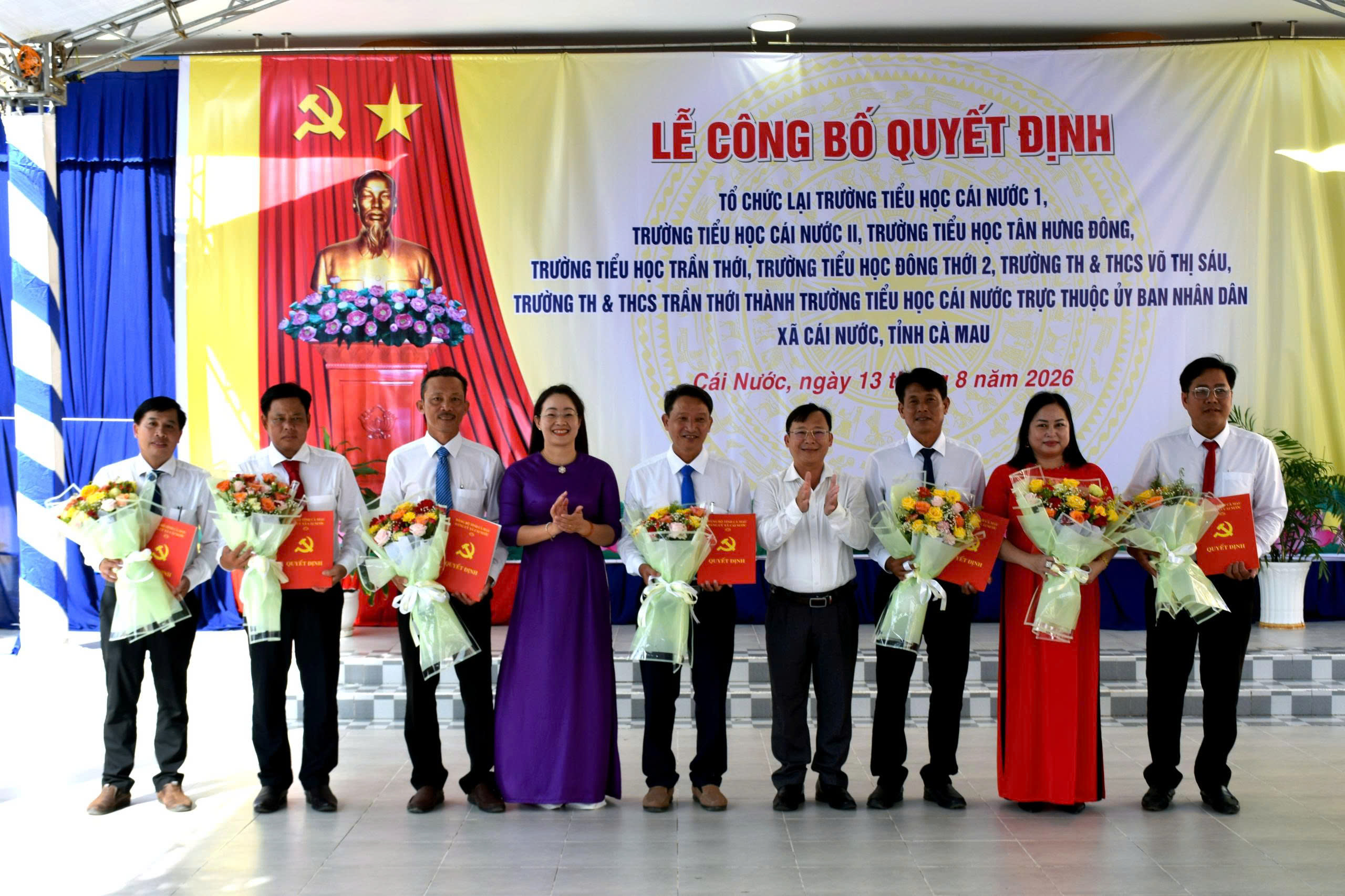 UBND xã Cái Nước thực hiện sắp xếp, tổ chức lại các cơ sở giáo dục trên địa bàn xã Cái Nước năm 2026.