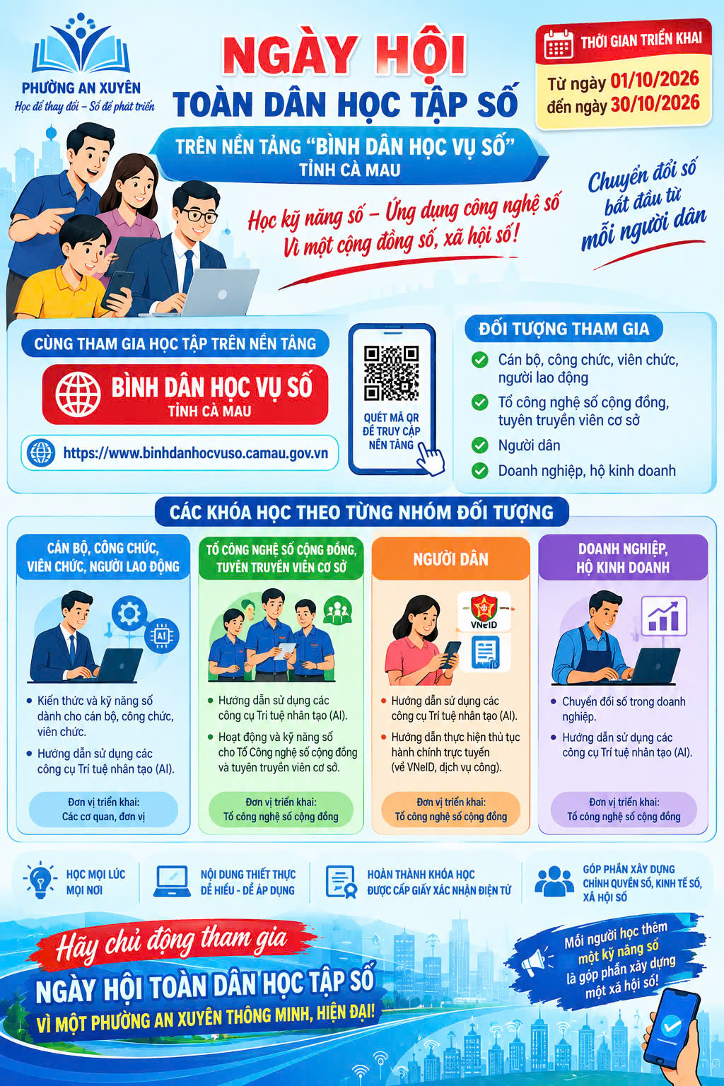 Nâng cao kỹ năng số cho cán bộ và người dân