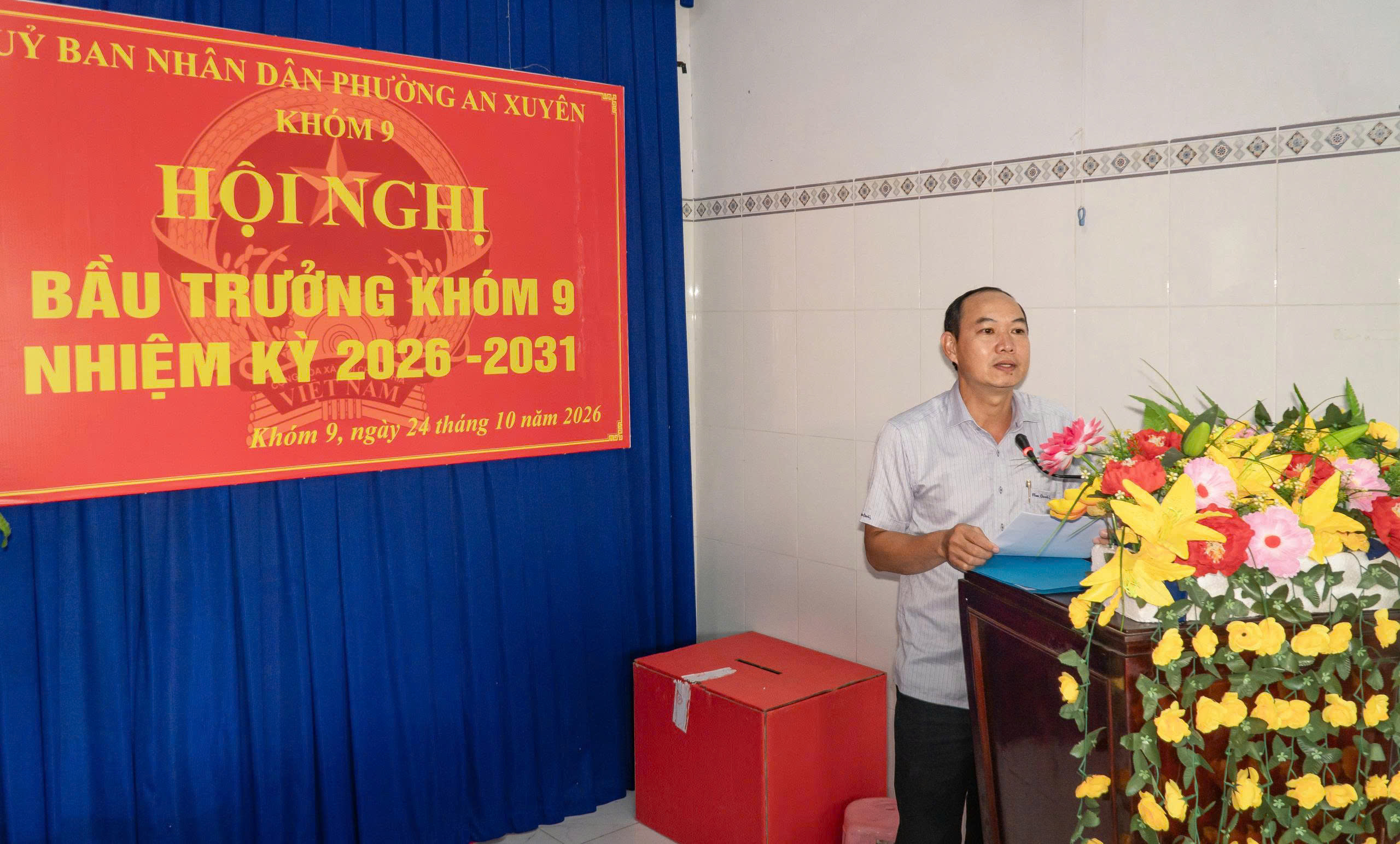Phường An Xuyên: Phấn khởi, tin tưởng trong ngày bầu cử Trưởng khóm nhiệm kỳ 2026-2031