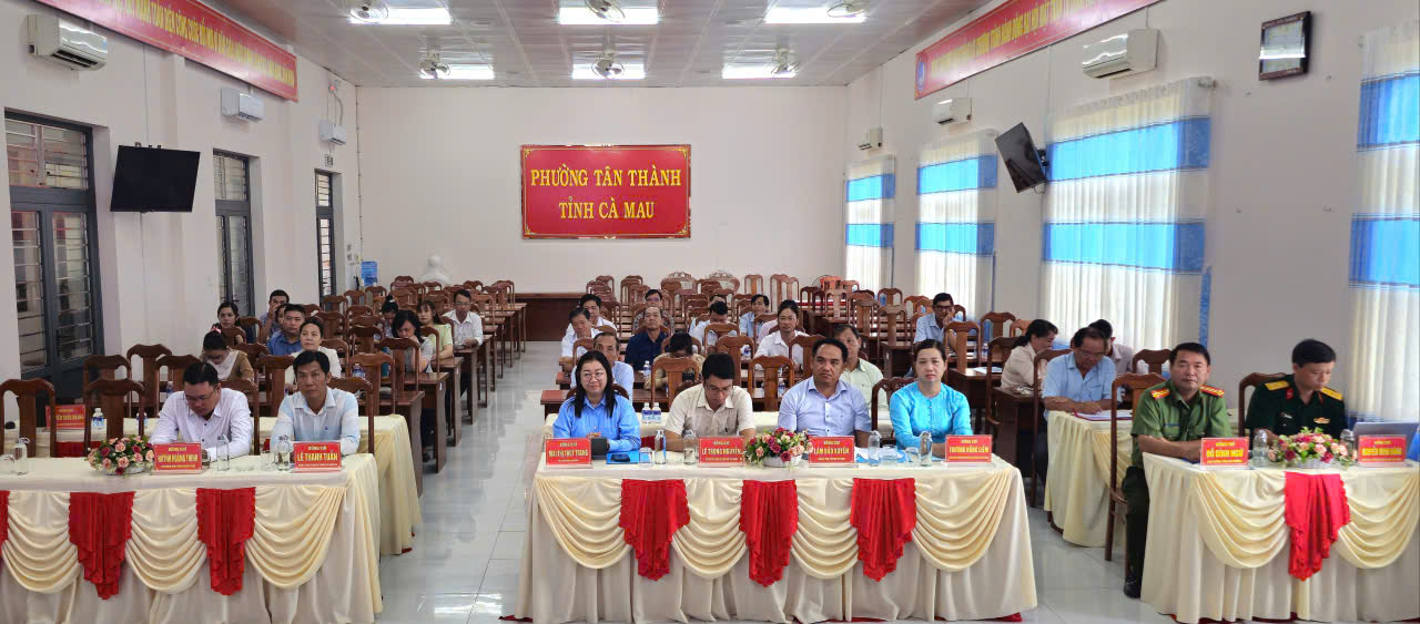 PHƯỜNG TÂN THÀNH TỔNG KẾT XÂY DỰNG MÔ HÌNH SỐ TẠI CƠ SỞ