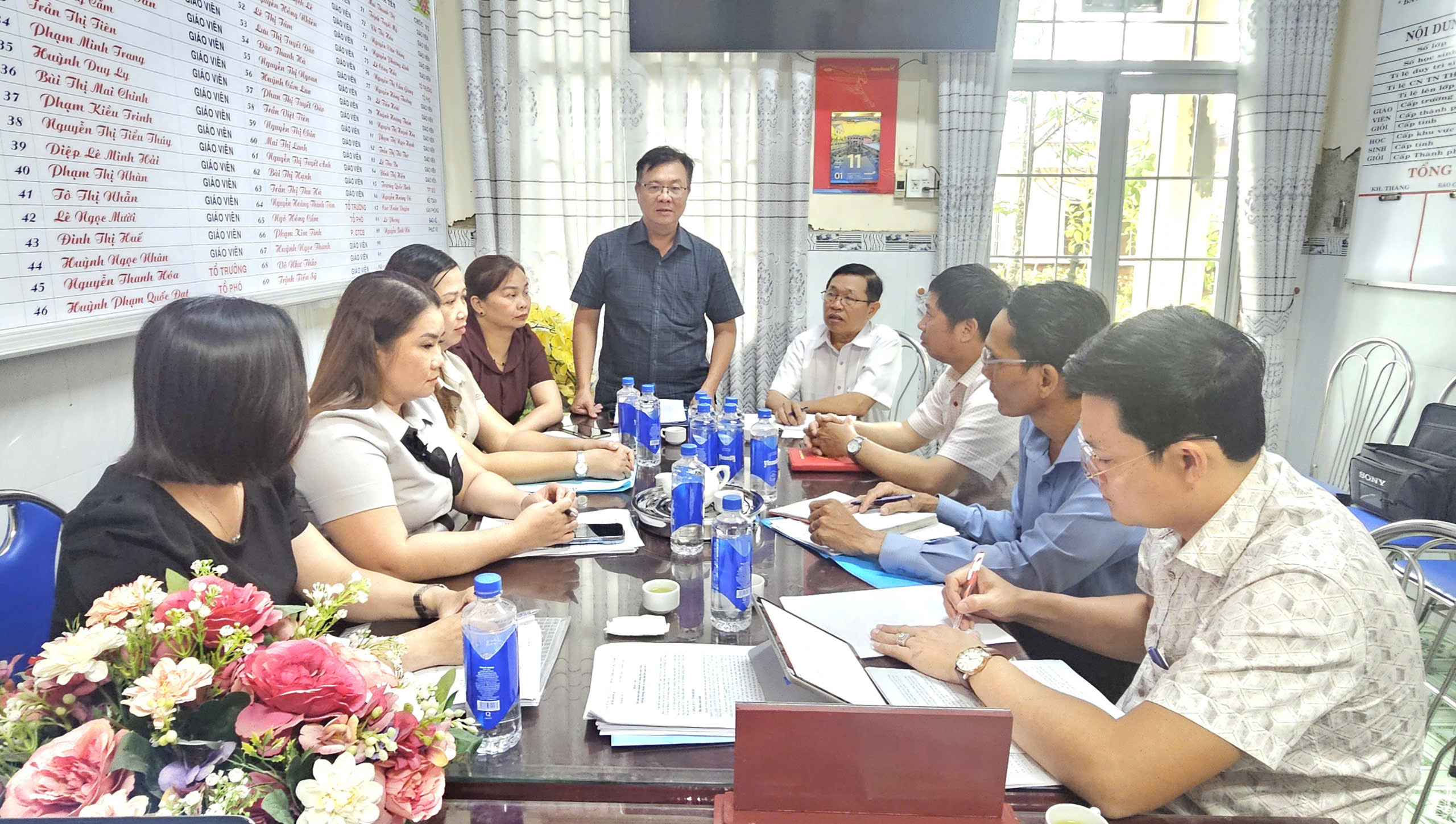 ĐẢNG ỦY PHƯỜNG TÂN THÀNH LÀM VIỆC VỚI TRƯỜNG THCS TÂN THÀNH