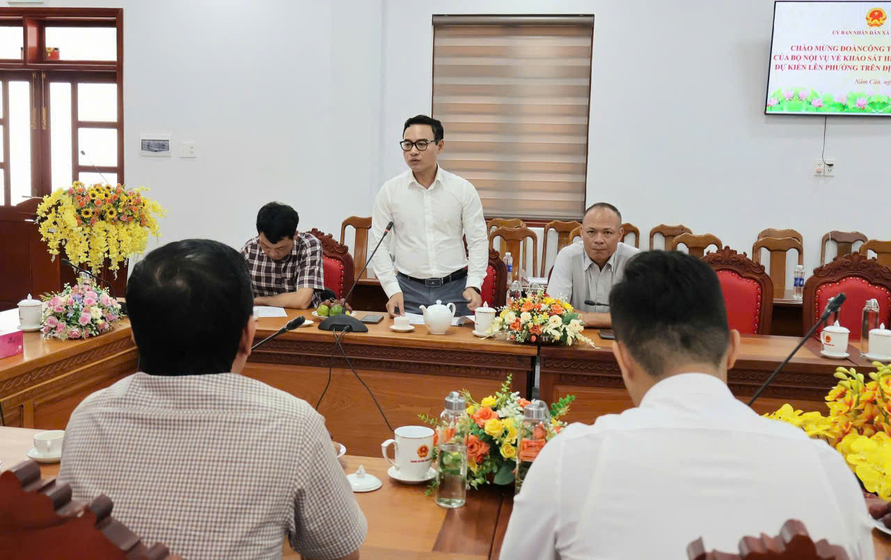 Bộ Nội vụ khảo sát hiện trạng về việc thành lập phường tại Năm Căn