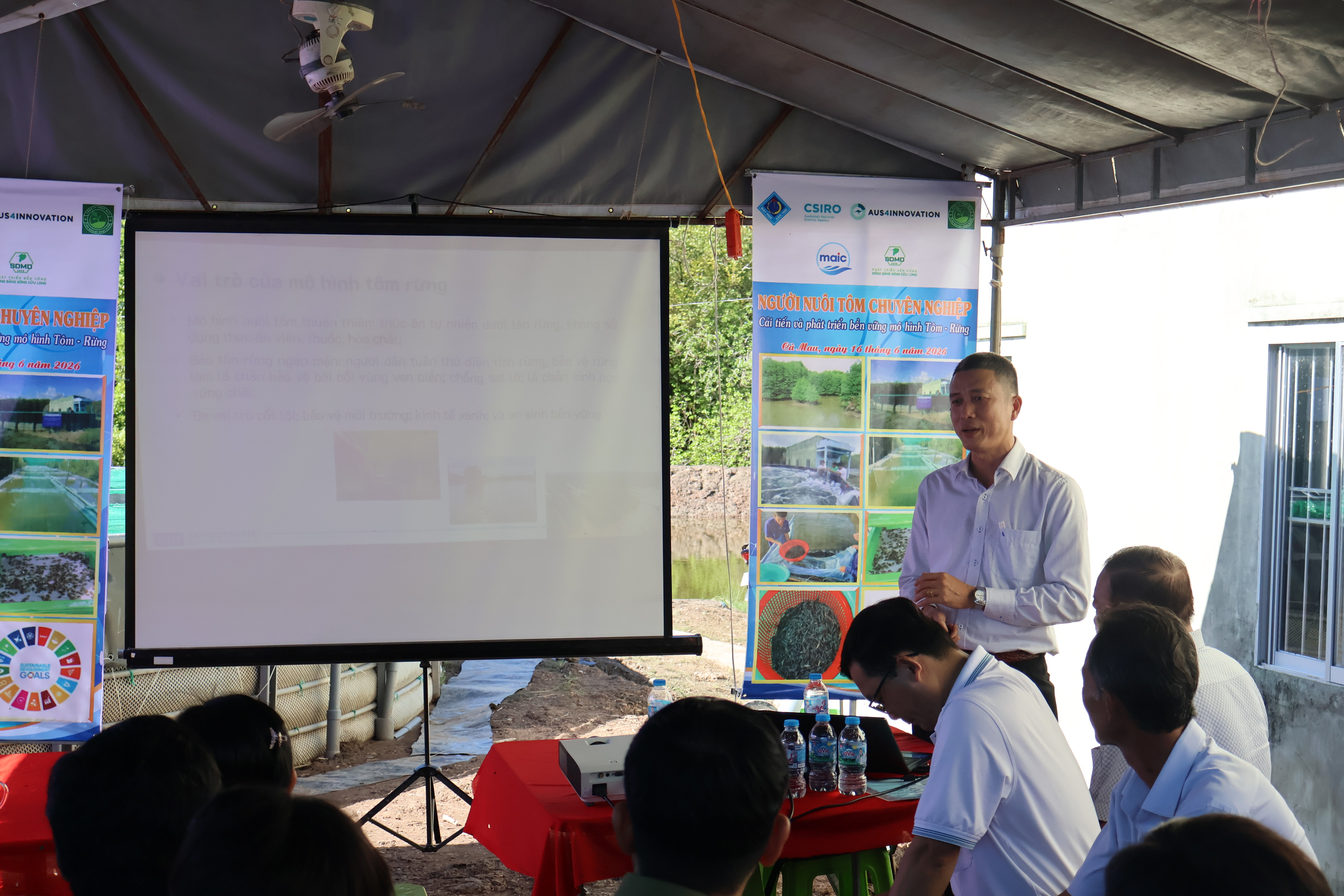 Hội thảo kỹ thuật nuôi tôm chuyên nghiệp cải tiến và phát triển bền vững mô hình tôm – rừng