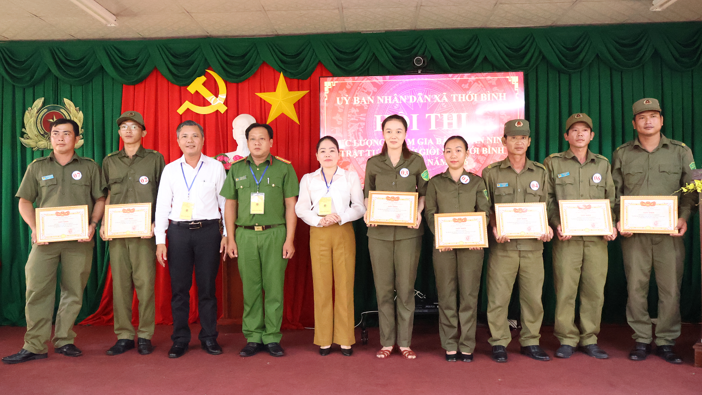 Thới Bình tổ chức Hội thi “Lực lượng tham gia bảo vệ an ninh cơ sở giỏi” lần thứ I năm 2026