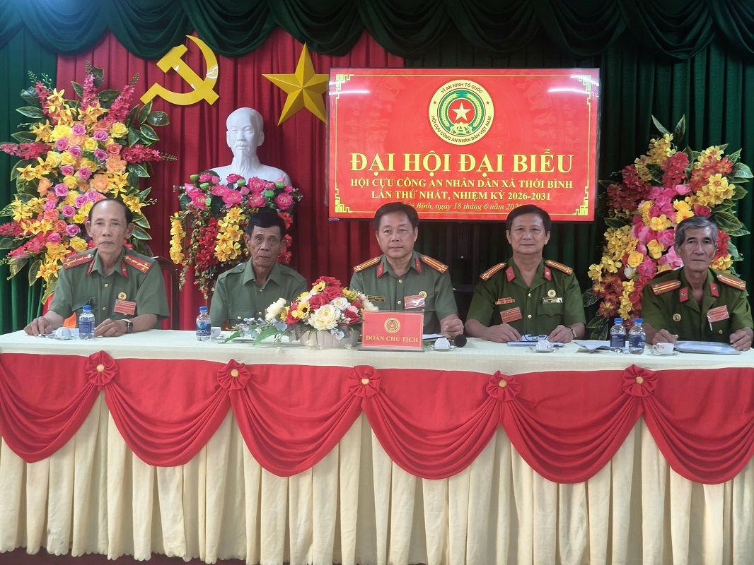 Xã Thới Bình tổ chức Đại hội thành lập Hội Cựu Công an nhân dân