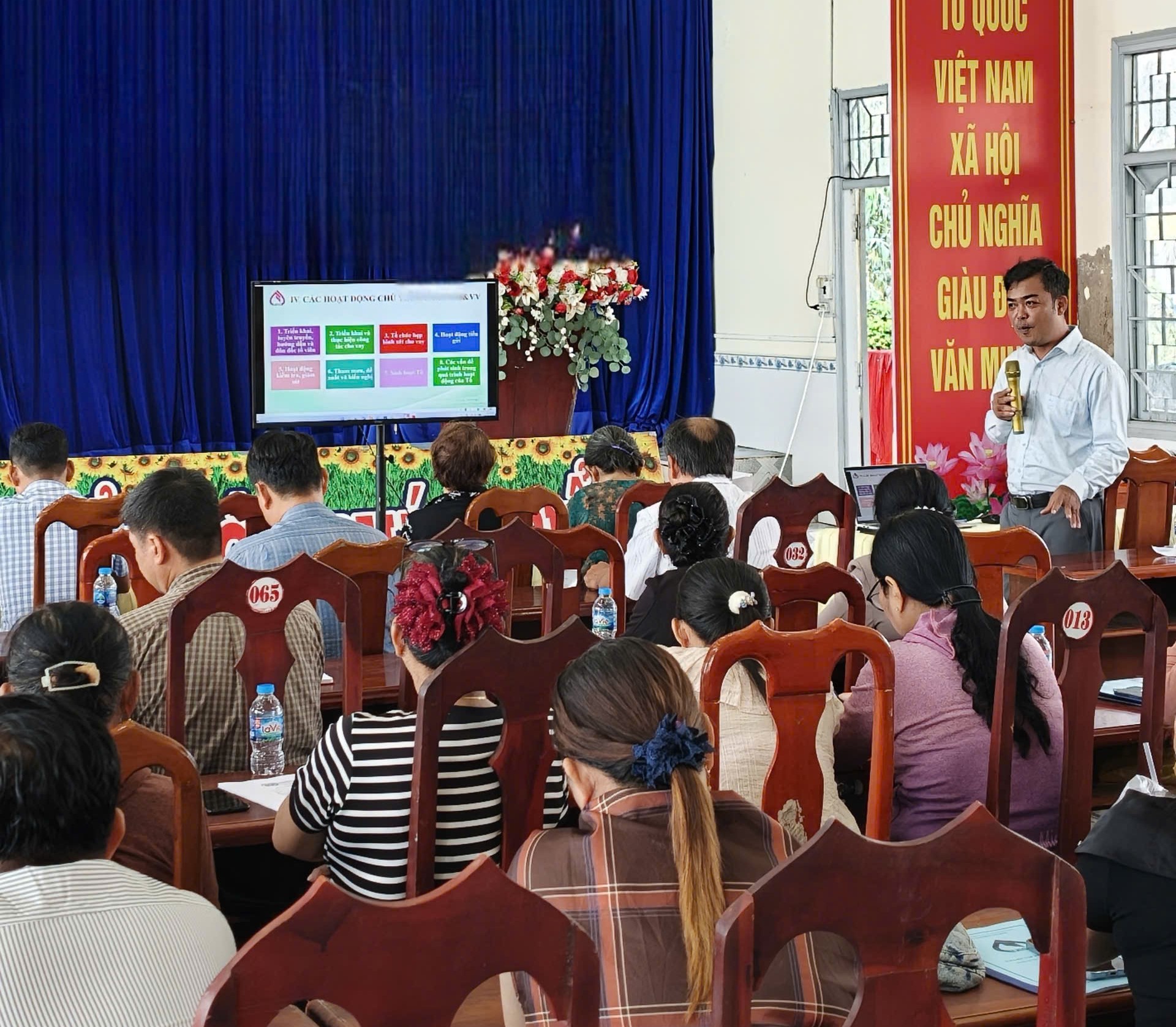 Ngân hàng CSXH tập huấn nghiệp vụ cho Tổ Tiết kiệm và Vay vốn