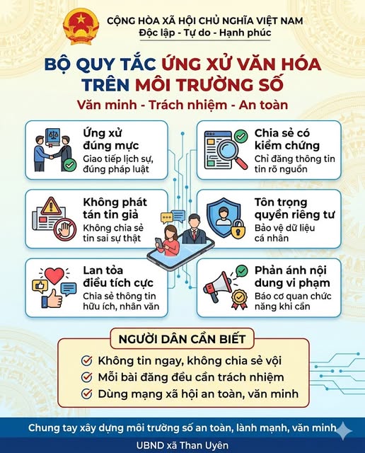 UBND xã Nguyễn Phích triển khai Kế hoạch thực hiện Bộ Quy tắc ứng xử trên môi trường số