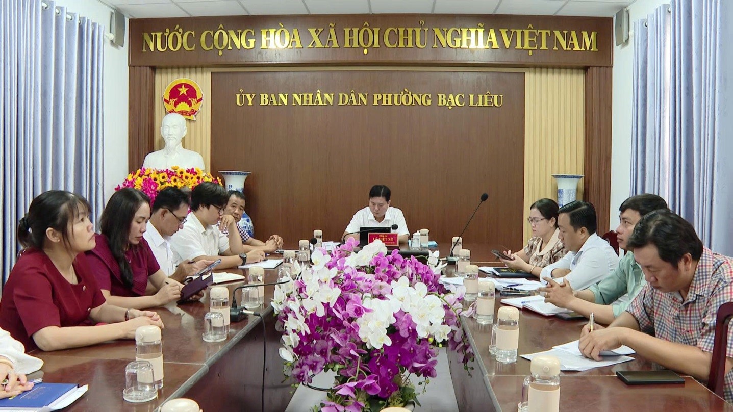PHƯỜNG BẠC LIÊU DỰ HỘI NGHỊ TRỰC TUYẾN TOÀN TỈNH VỀ CÁC CHƯƠNG TRÌNH MỤC TIÊU QUỐC GIA