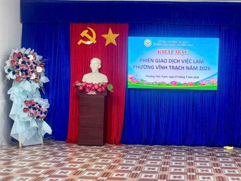 Phường Vĩnh Trạch tổ chức phiên giao dịch việc làm năm 2026