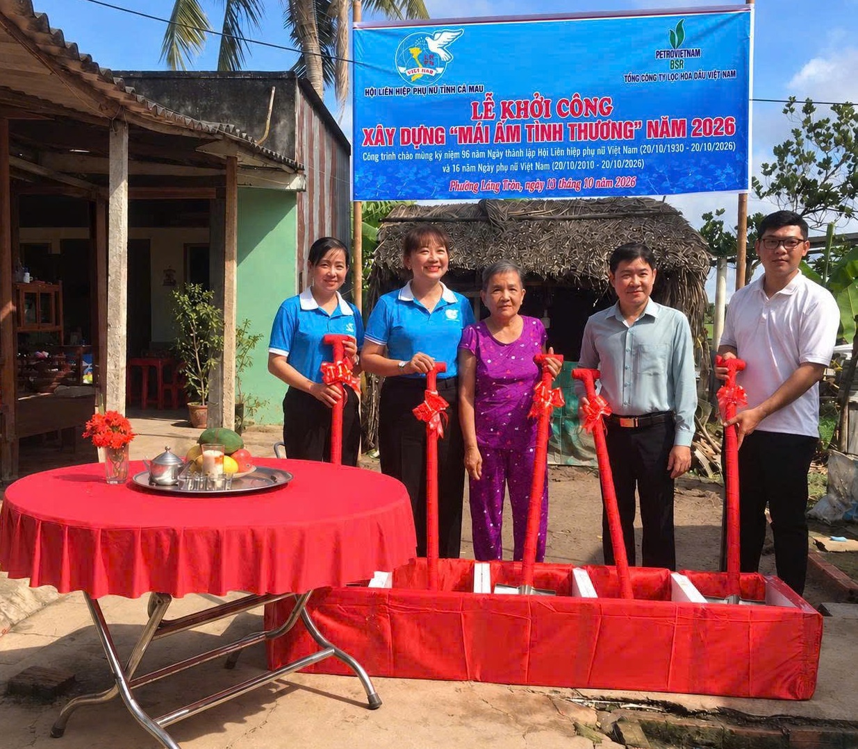 Hội Liên hiệp phụ nữ phường Tổ chức Lễ khởi công nhà ở cho Hội viên Phụ nữ có hoàn cảnh khó khăn
