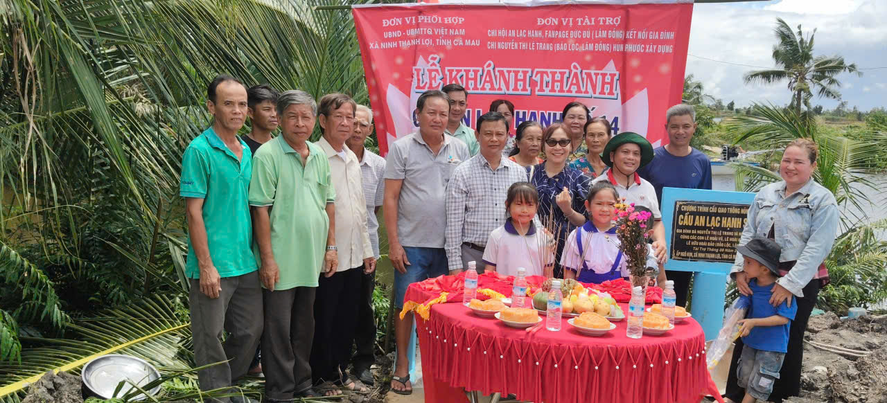Ninh Thạnh Lợi khánh thành 04 cây cầu dân sinh