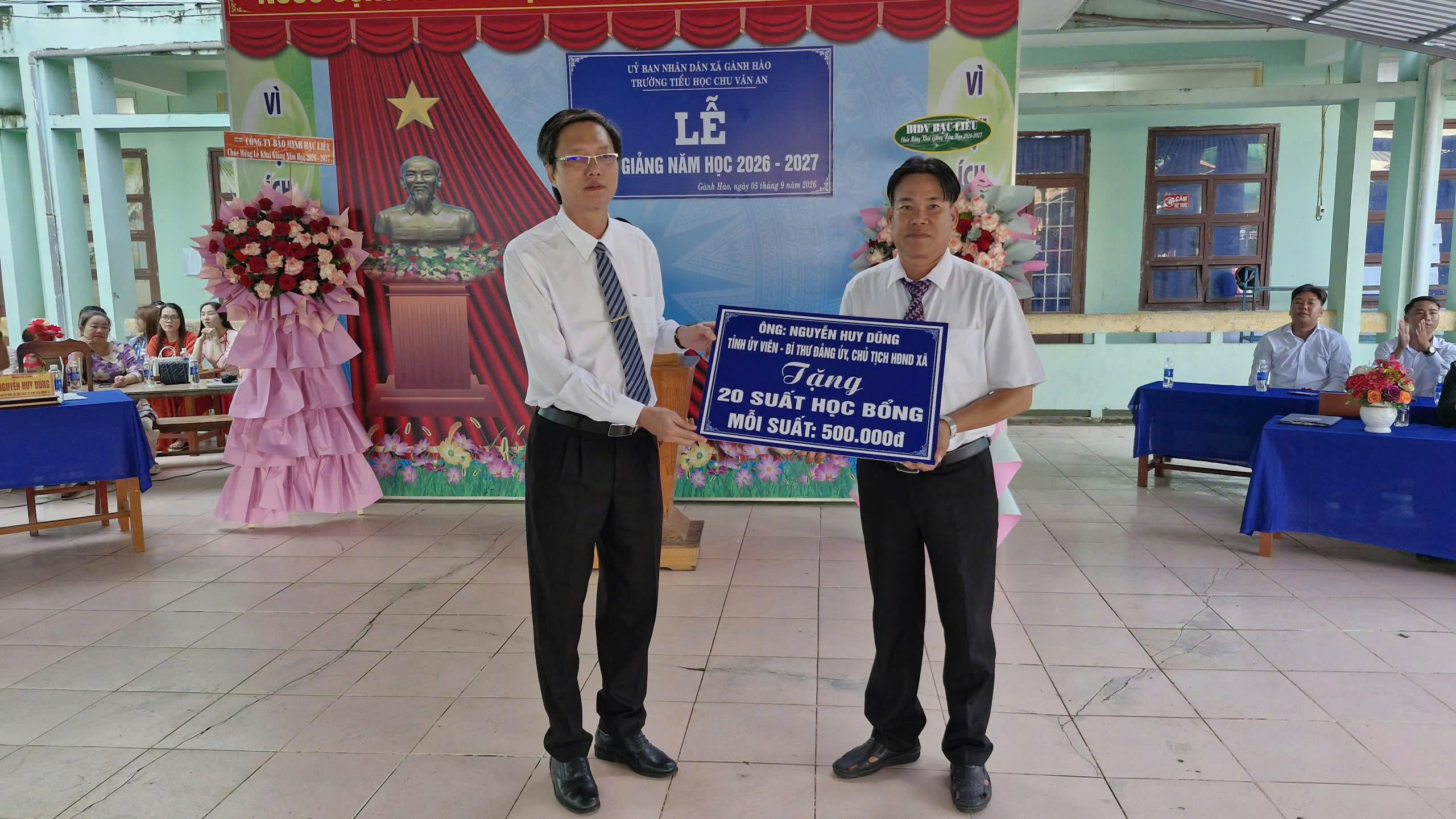 Xã Gành Hào có hơn 4.700 học sinh bước vào năm học mới