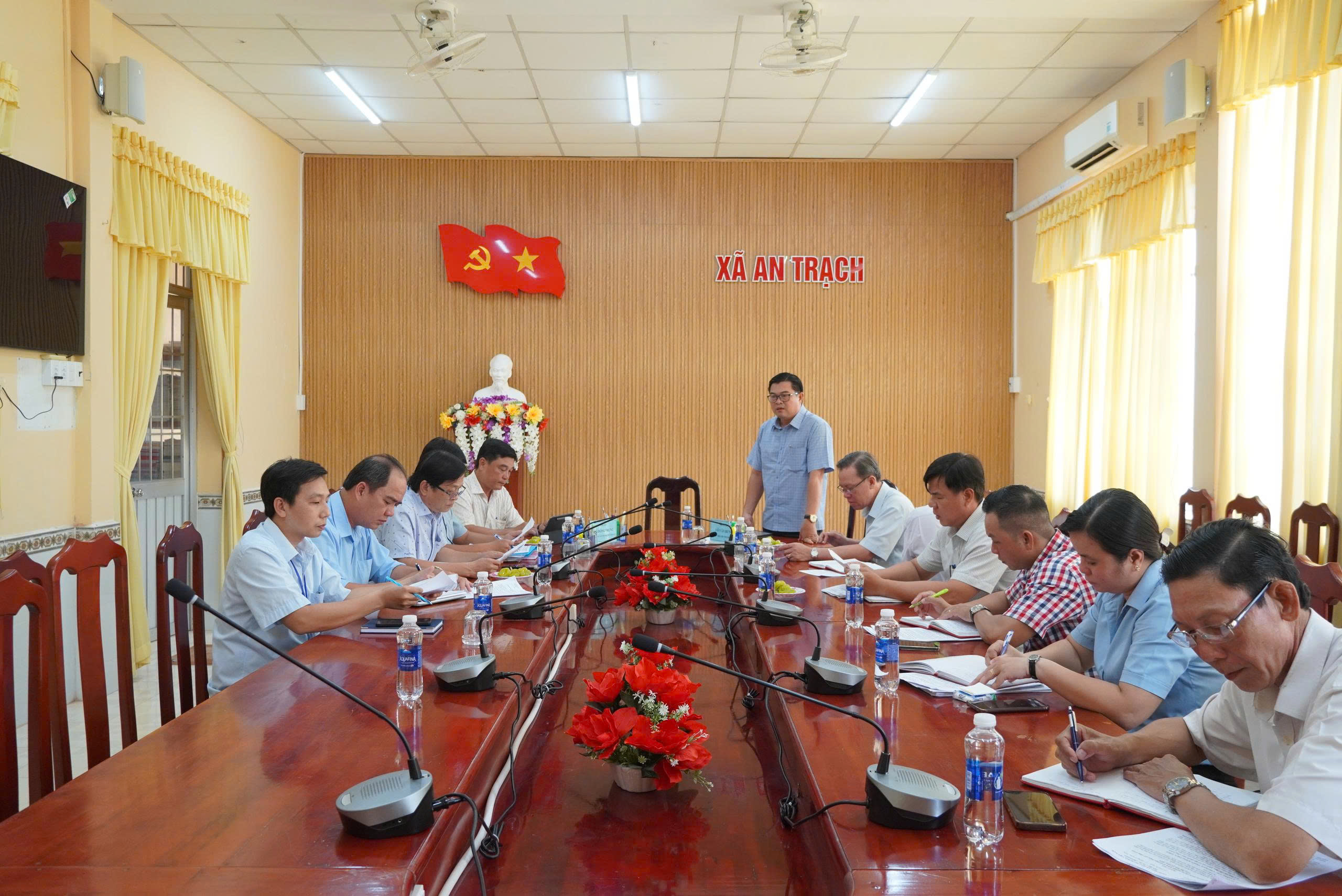 Đoàn giám sát HĐND xã An Trạch làm việc về sử dụng nguồn kinh phí sự nghiệp kinh tế năm 2026