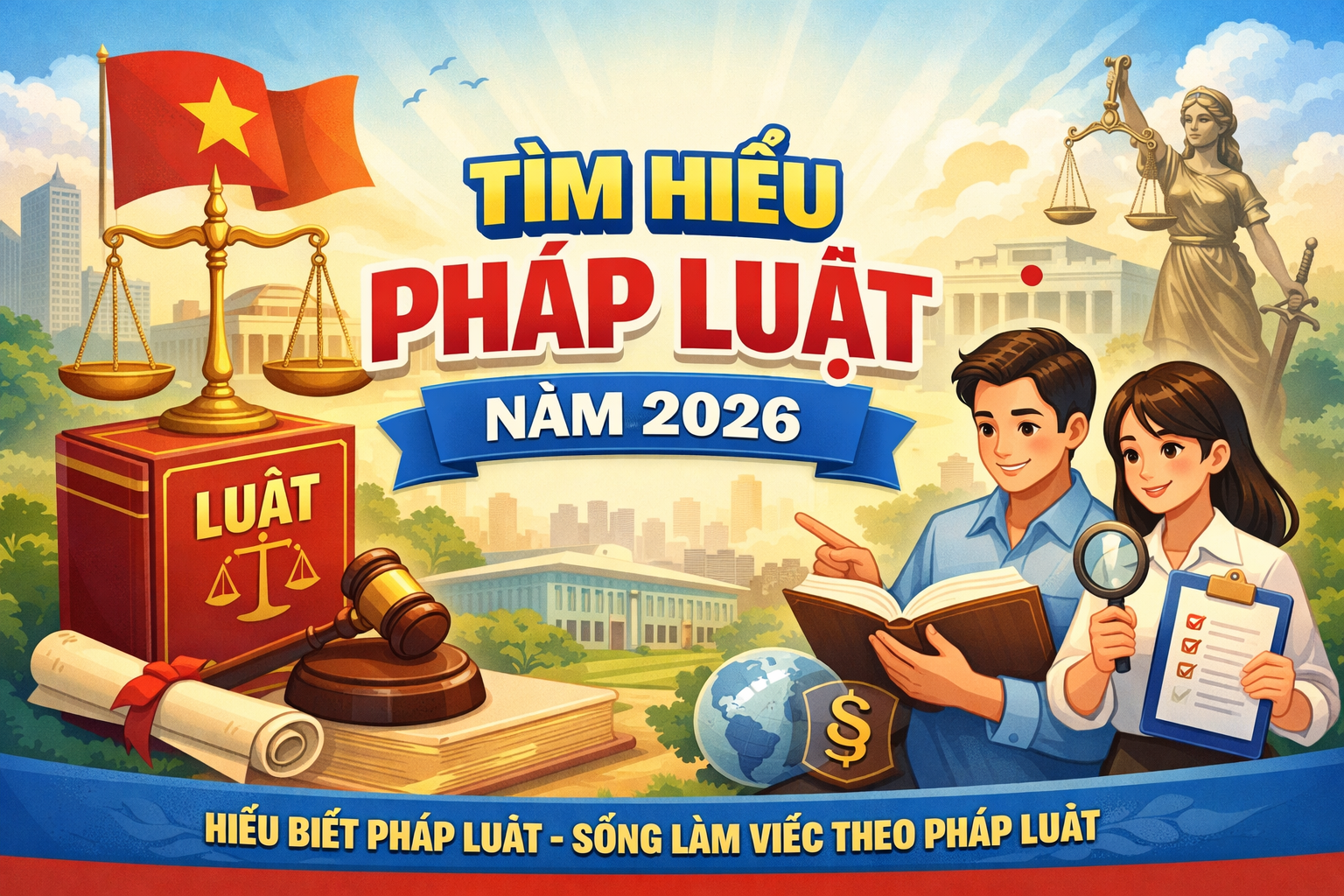 ĐẨY MẠNH TUYÊN TRUYỀN, HƯỞNG ỨNG CÁC CUỘC THI "TÌM HIỂU PHÁP LUẬT NĂM 2026" TRÊN ĐỊA BÀN TỈNH CÀ MAU