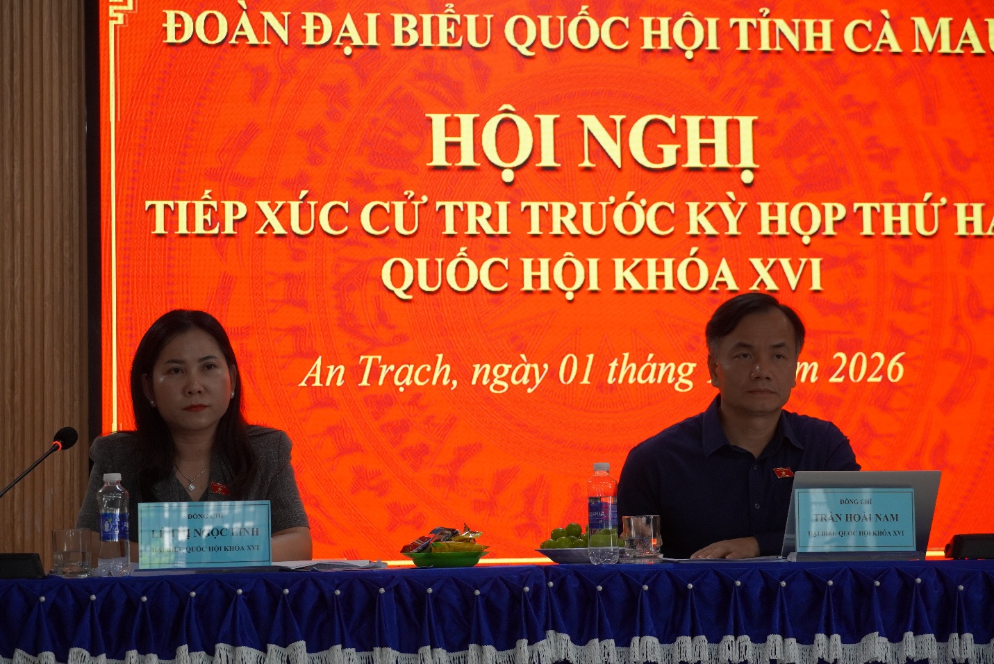 ĐOÀN ĐẠI BIỂU QUỐC HỘI TỈNH CÀ MAU TIẾP XÚC CỬ TRI TẠI XÃ AN TRẠCH