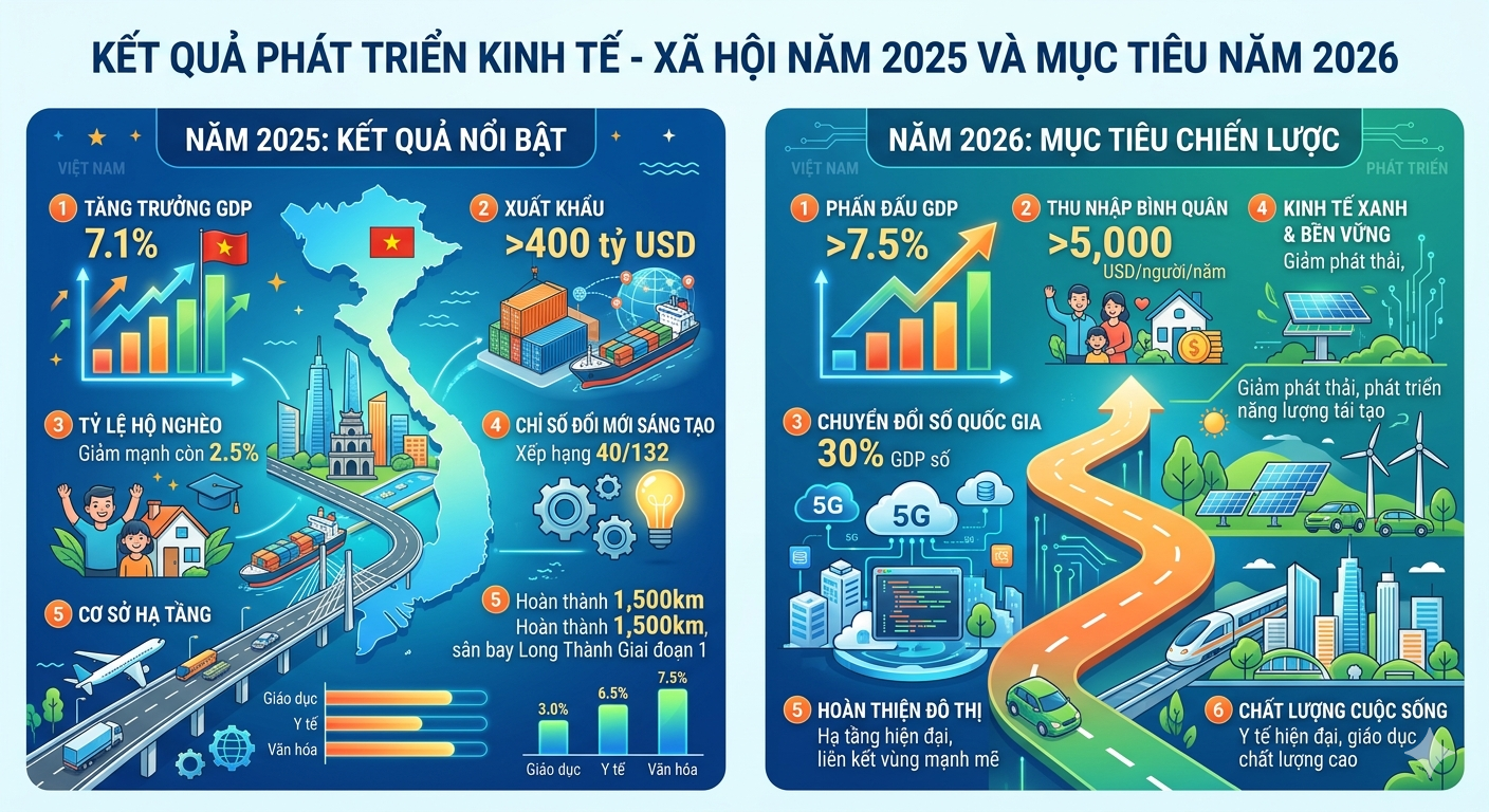 ĐẨY MẠNH TUYÊN TRUYỀN KẾT QUẢ PHÁT TRIỂN KINH TẾ - XÃ HỘI NĂM 2025 VÀ MỤC TIÊU NĂM 2026