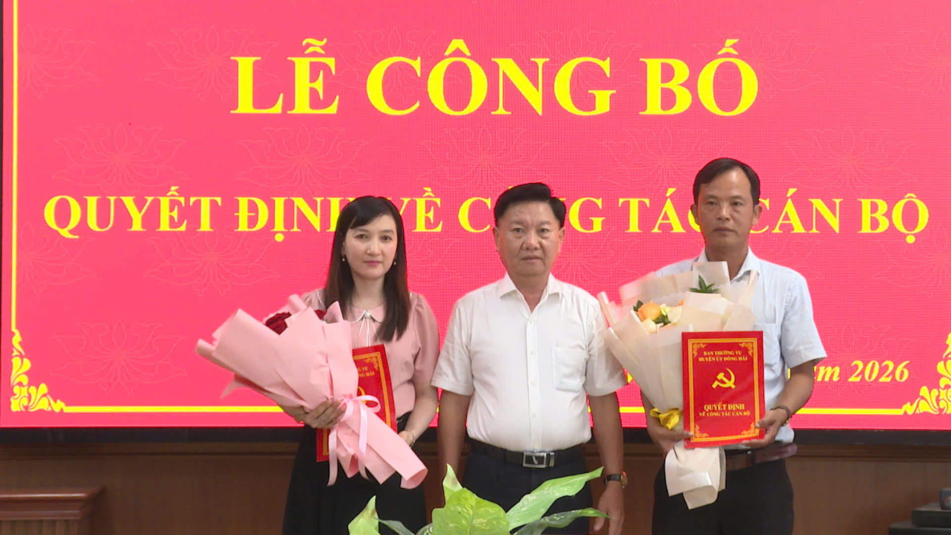 CÔNG BỐ QUYẾT ĐỊNH VỀ CÔNG TÁC CÁN BỘ
