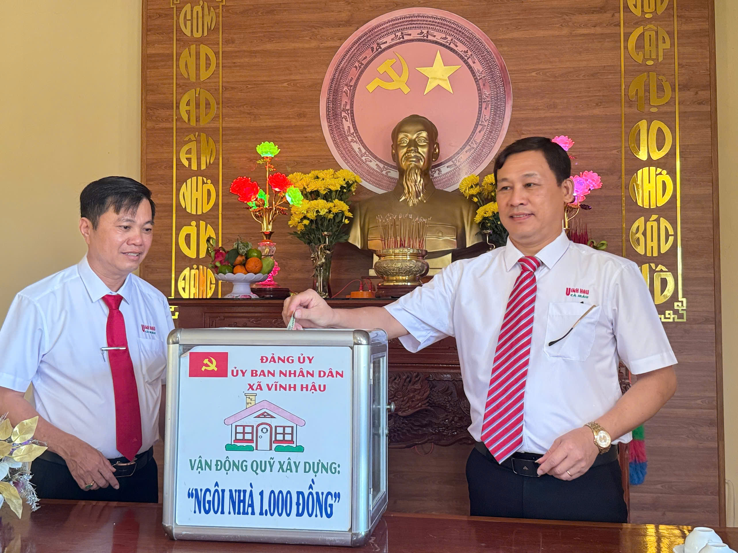 Vĩnh Hậu tổ chức chào cờ tháng 4 và nghe kể chuyện Bác Hồ