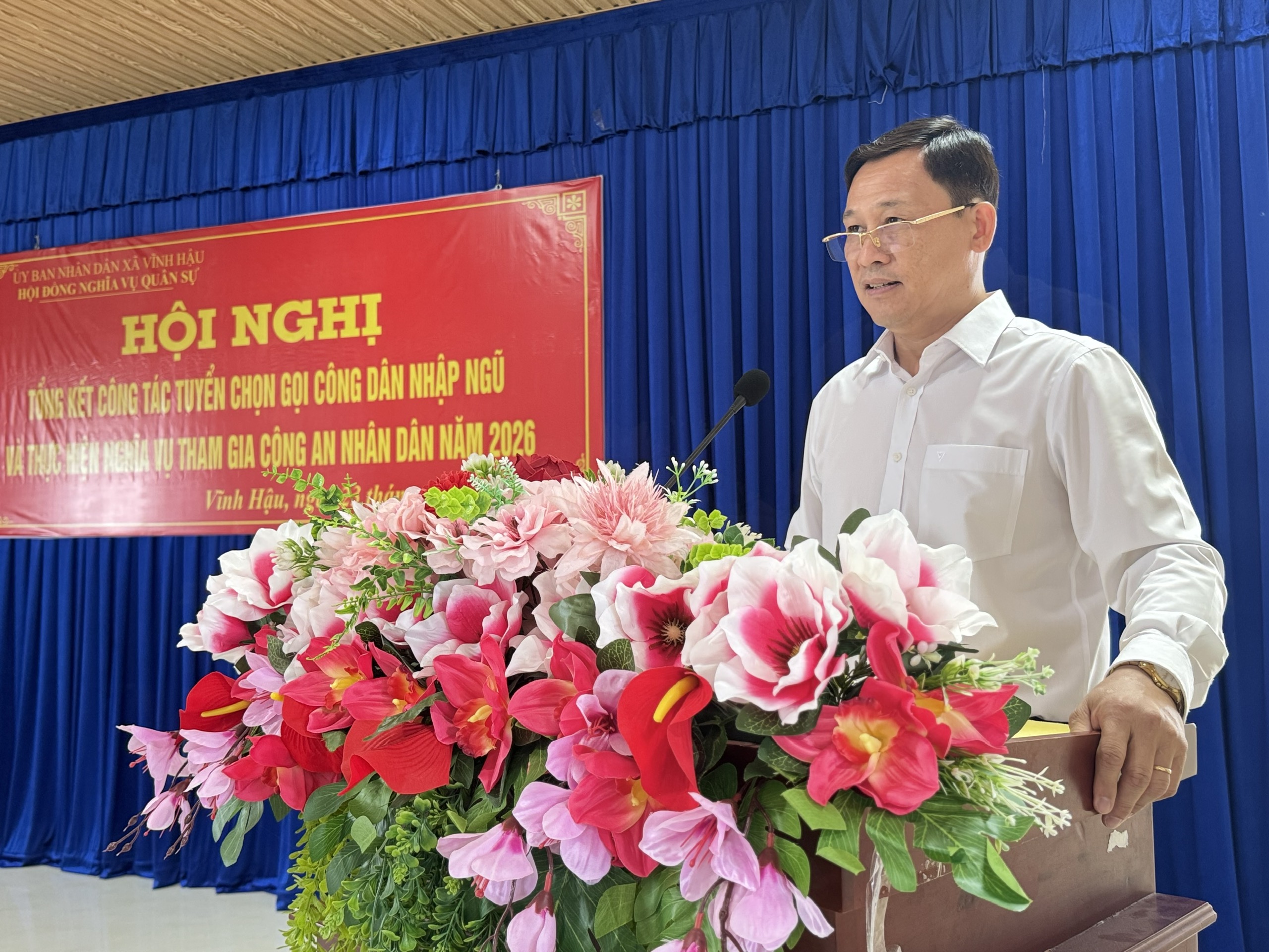VĨNH HẬU TỔNG KẾT CỘNG TÁC TUYỂN CHỌN, GỌI CÔNG DÂN NHẬP NGŨ NĂM 2026