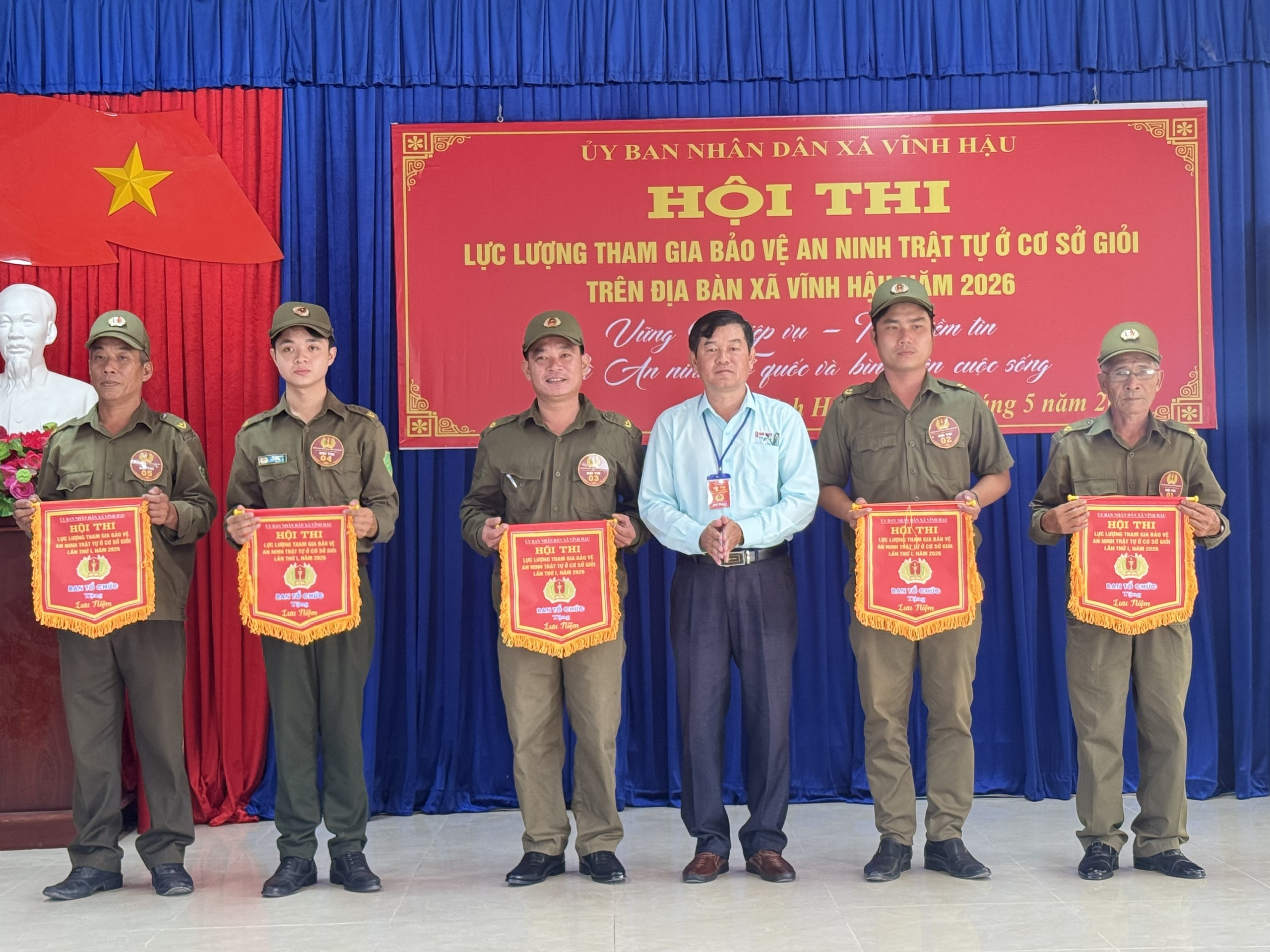 Hội thi Lực lượng tham gia bảo vệ an ninh, trật tự ở cơ sở giỏi xã Vĩnh Hậu