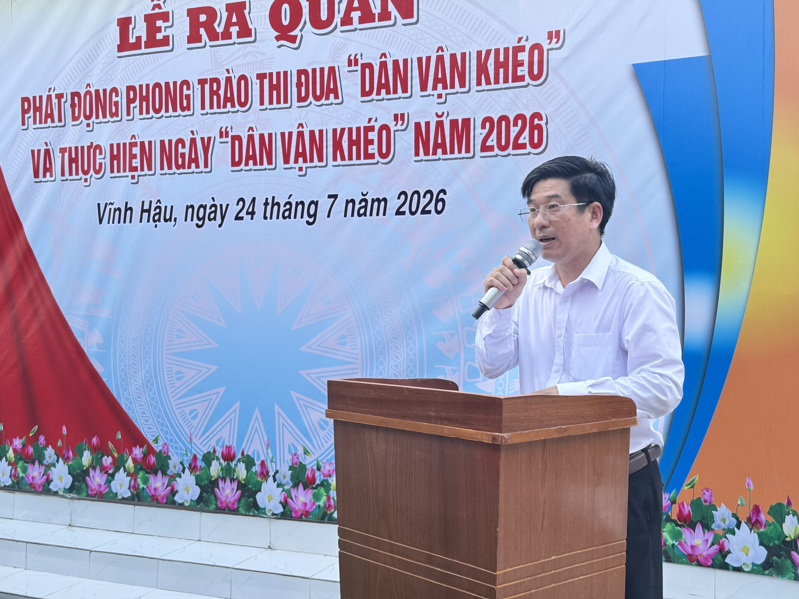 XÃ VĨNH HẬU TỔ CHỨC RA QUÂN PHÁT ĐỘNG PHONG TRÀO THI ĐUA “DÂN VẬN KHÉO” VÀ THỰC HIỆN “NGÀY DÂN VẬN KHÉO” NĂM 2026