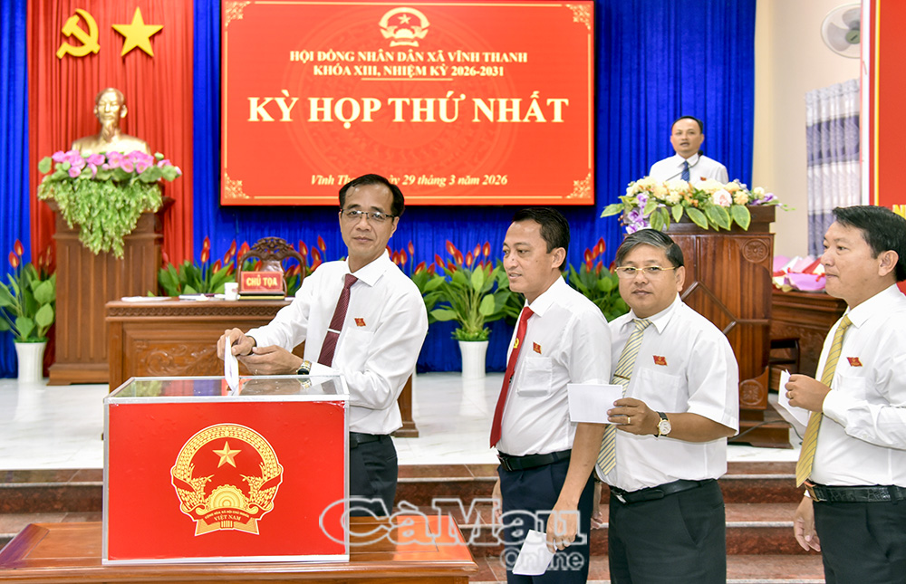 KỲ HỌP THỨ NHẤT HĐND XÃ VĨNH THANH KHÓA XIII, NHIỆM KỲ 2026-2031