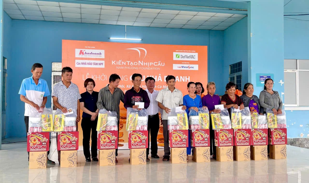 Lễ khởi công xây dựng Cầu Khả Doanh, ấp Gia Hội, xã Hưng Hội
