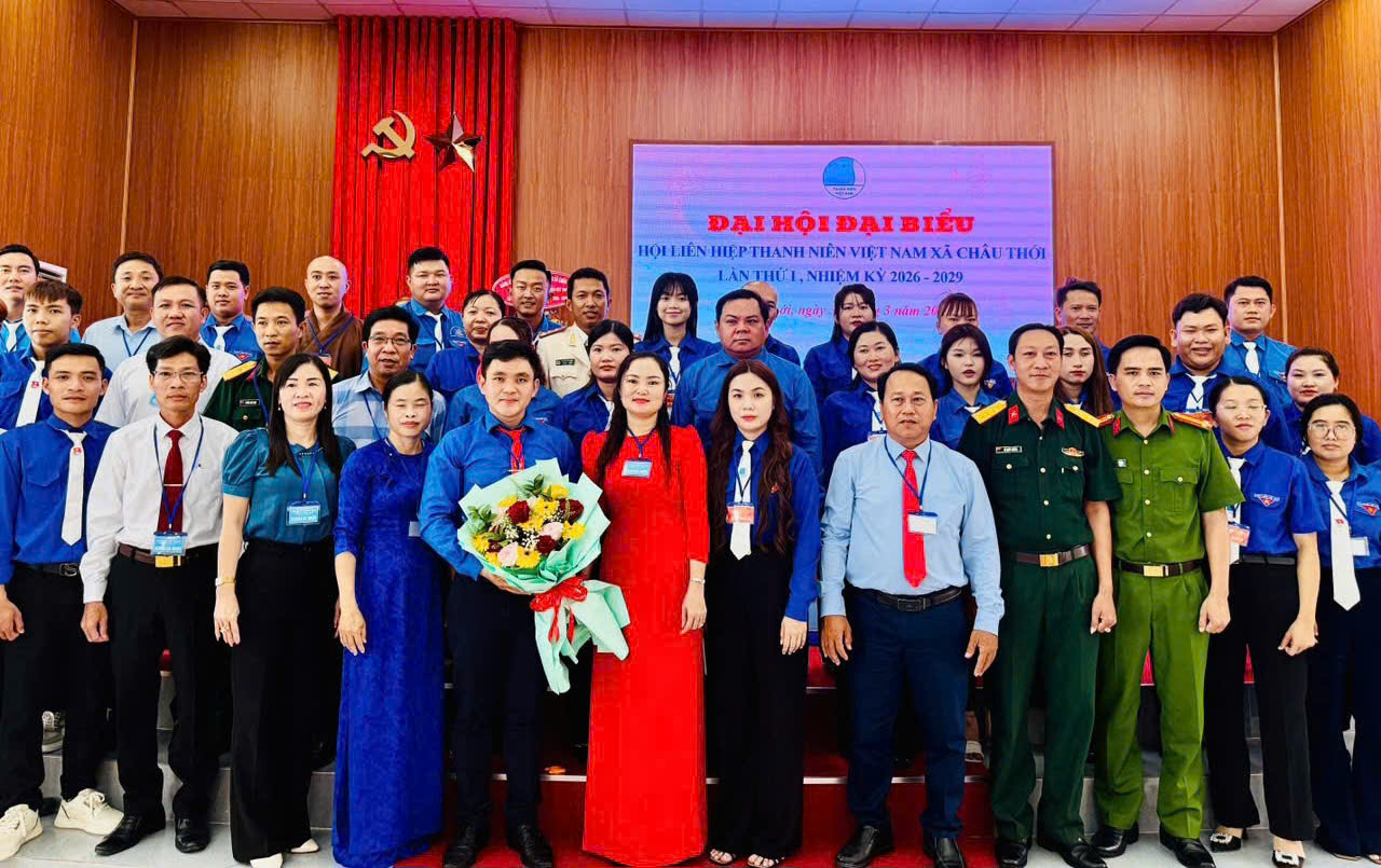 Hội liên hiệp Thanh niên xã Châu Thới tổ chức thành công Đại hội lần thứ nhất